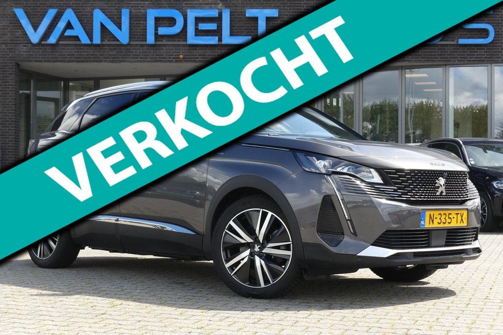 Peugeot 3008 1.6 Hybrid 225PK EAT-8 Blue Lease GT / Stoelver, Auto's, Peugeot, Euro 6, 181 pk, Bedrijf, Grijs