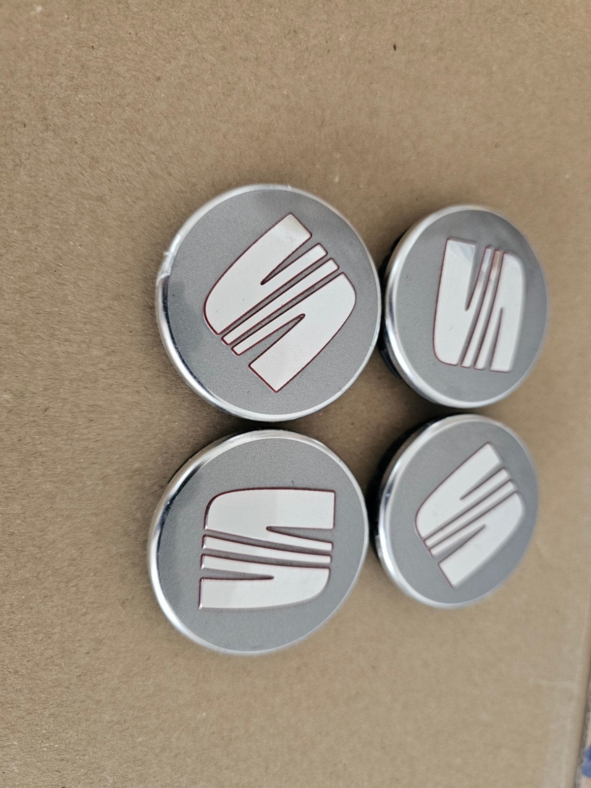 Seat naafdoppjes set Originele 56 mm, Auto diversen, Wieldoppen, Ophalen of Verzenden