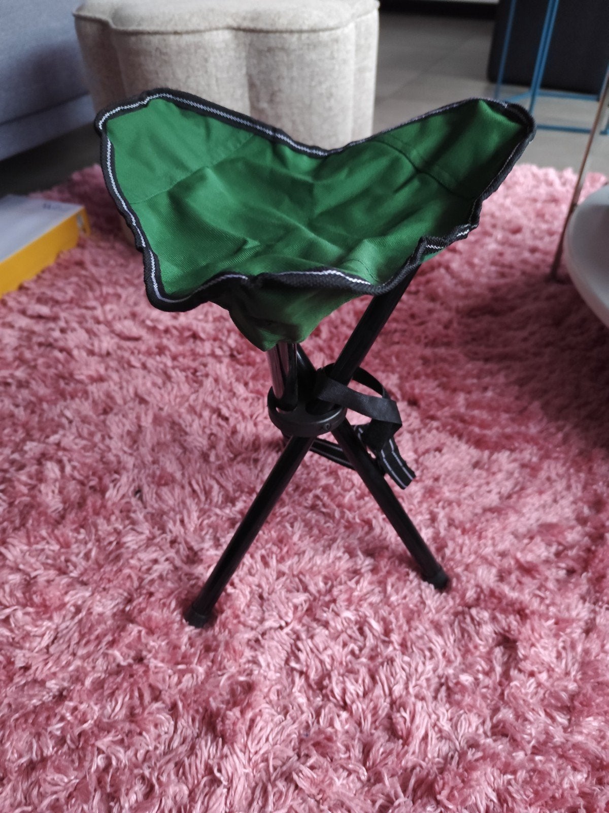 Visstoel / Campingkrukje - Groen, in goede staat, Ophalen, Gebruikt, Campingstoel
