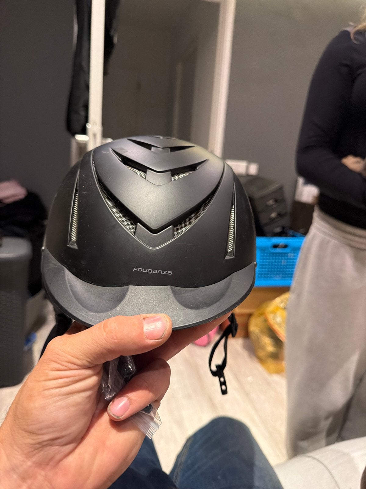 Paard rijd cap, Ophalen