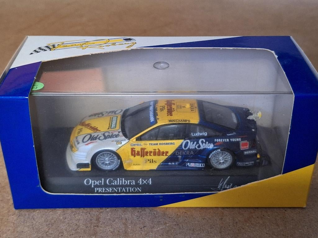 Opel Calibra DTM 4x4 Old Spice Minichamps 1:43, Ophalen of Verzenden, Zo goed als nieuw, Auto, MiniChamps