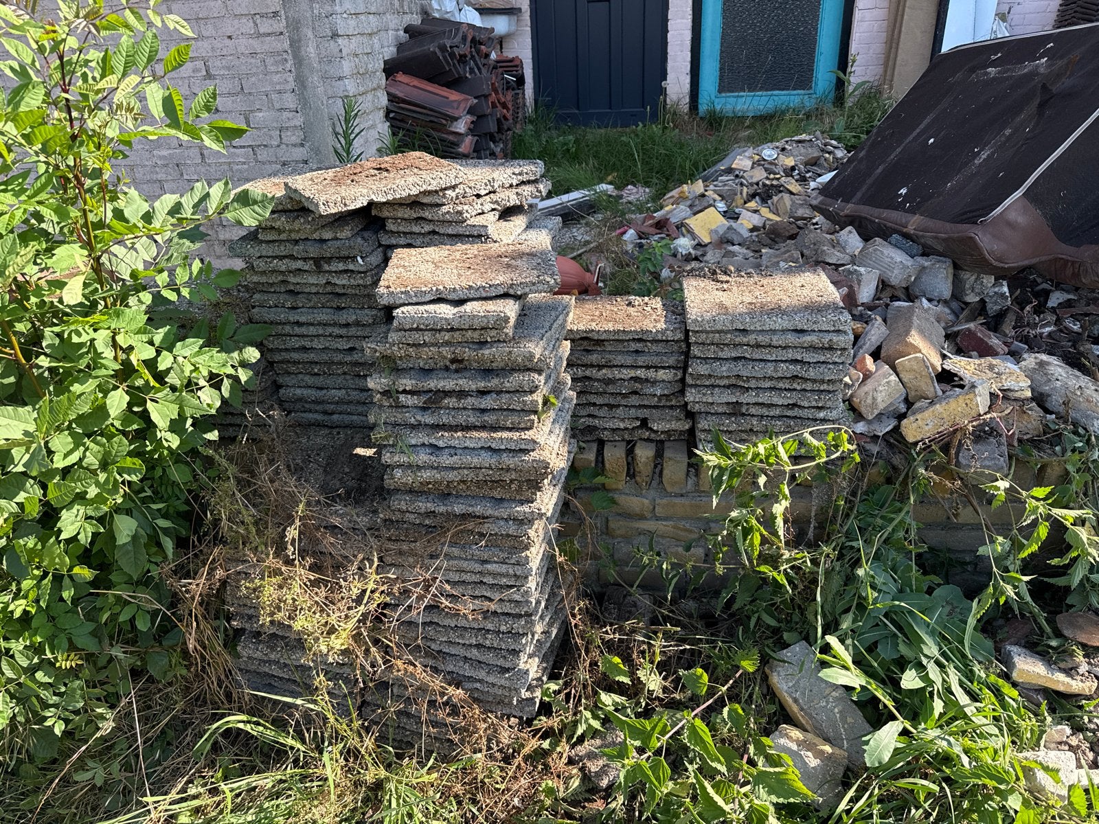24 m2 dunne dakterras tegels - ideaal voor dakterras, Ophalen, Gebruikt, 10 m² of meer, Beton
