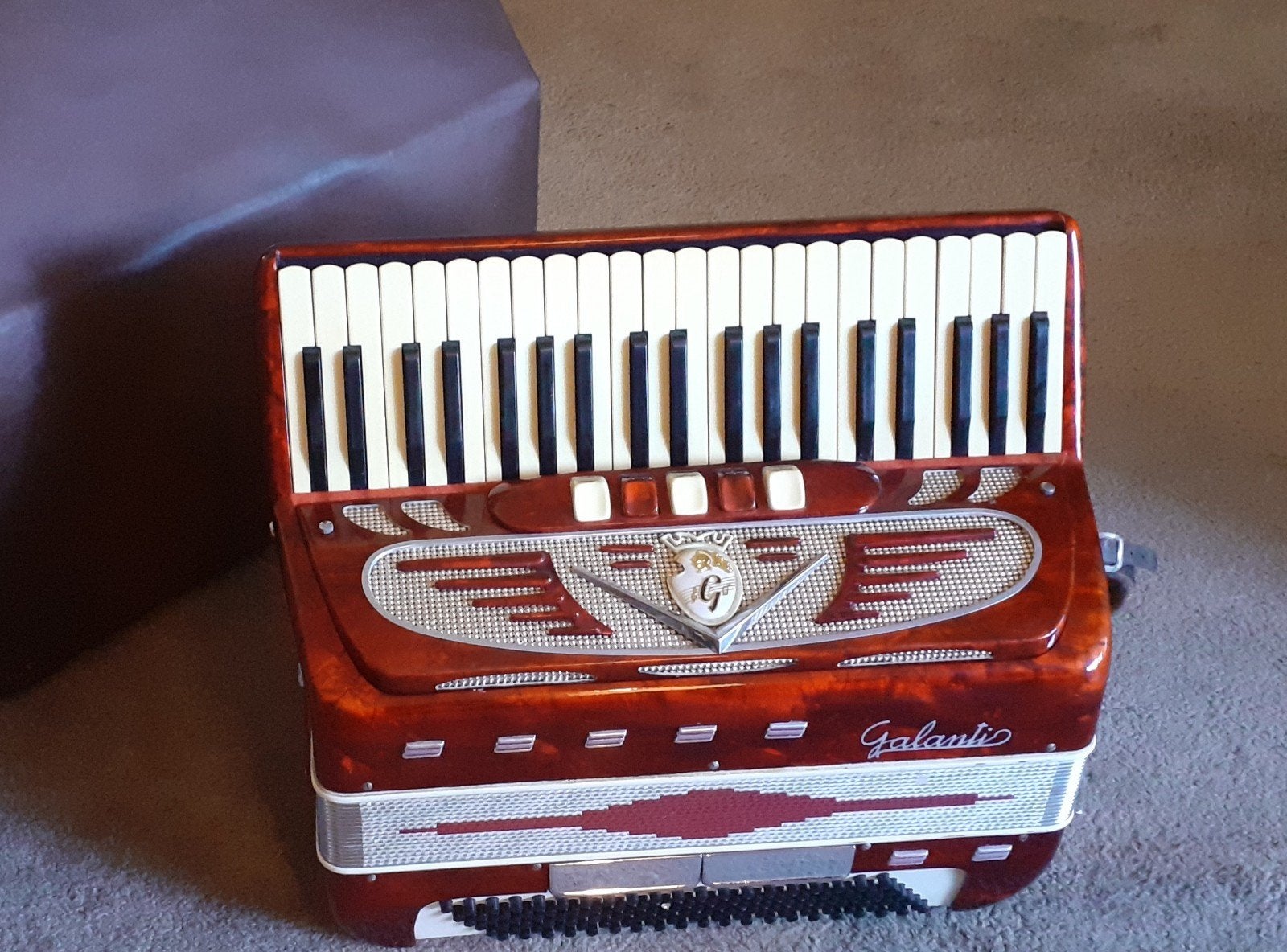 Galanti accordeon te koop, Muziek en Instrumenten, Ophalen, 120-bas