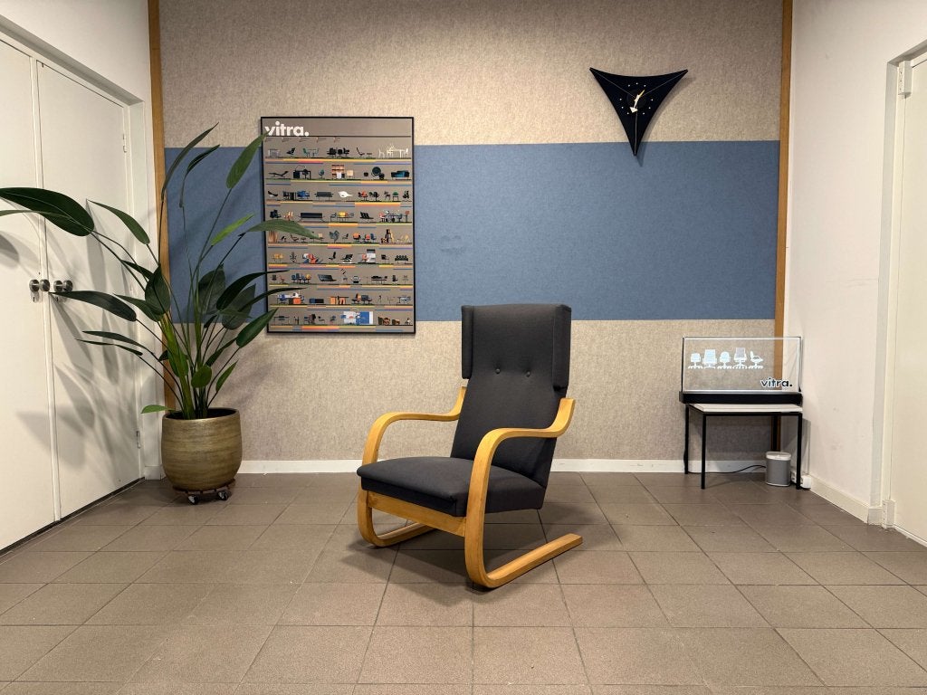 Artek | Alvar Aalto | 401 | Antraciet stof | 1x, Artek, 100 tot 125 cm, Artek, Ophalen of Verzenden