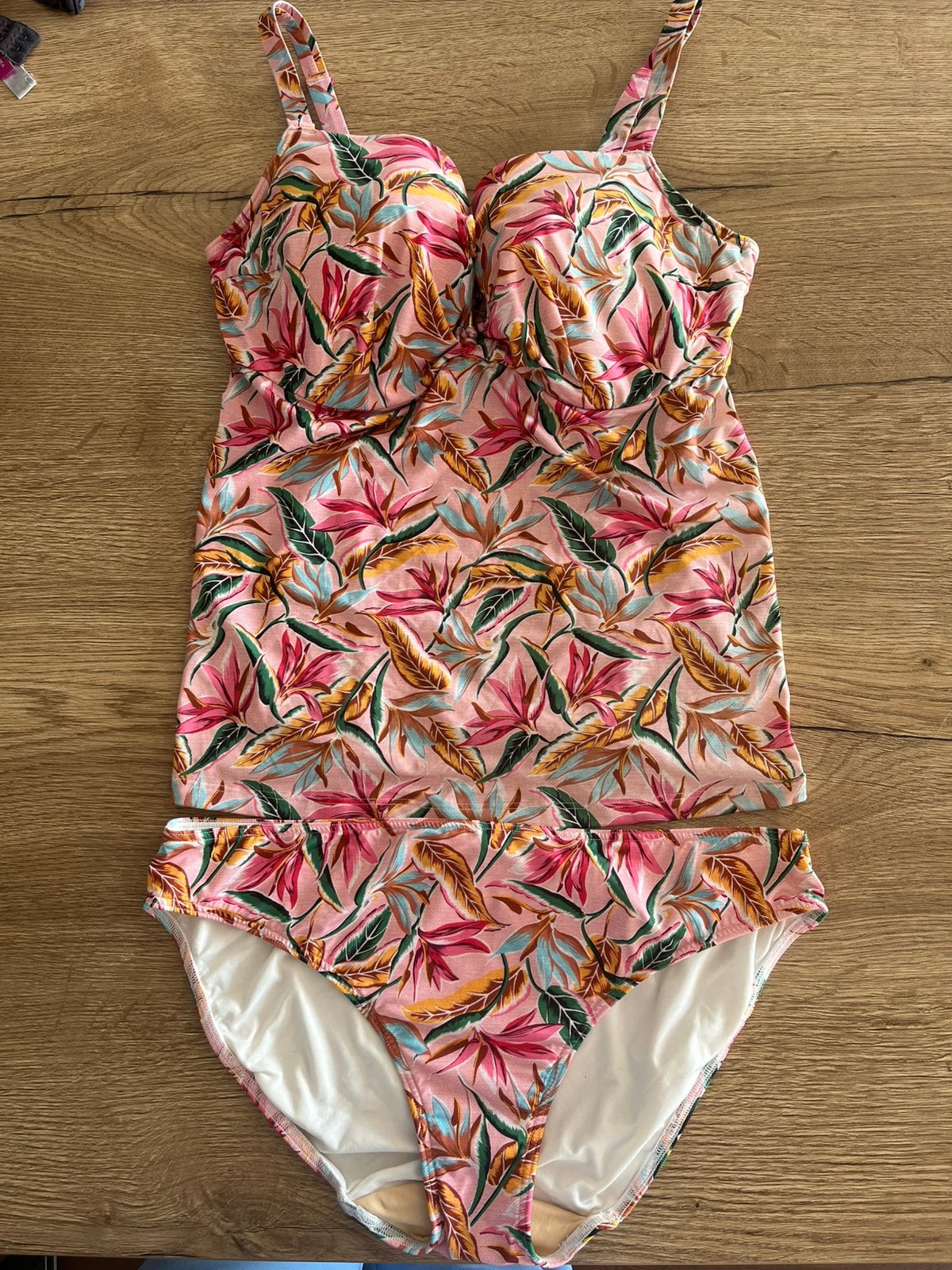 Prima donna tankini 80D bbh slip 42 roze print izgst, Overige typen, Overige kleuren, Verzenden, Zo goed als nieuw
