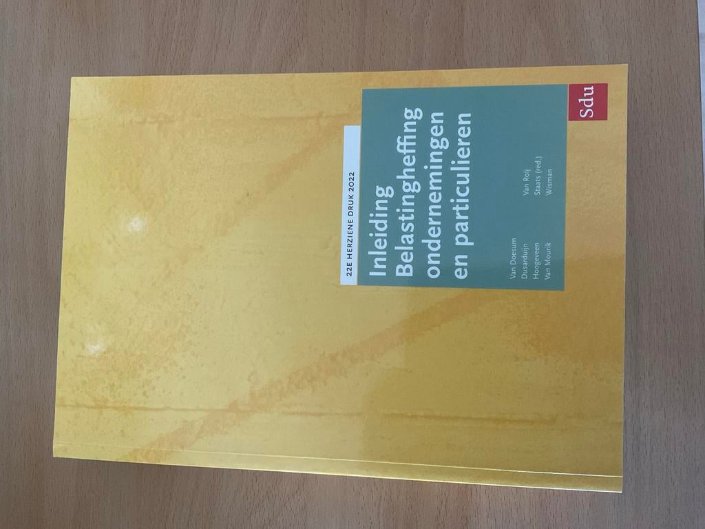 Inleiding Belastingheffing Ondernemingen en Particulieren, Boeken, Studieboeken en Cursussen, Ophalen, Gamma, Zo goed als nieuw