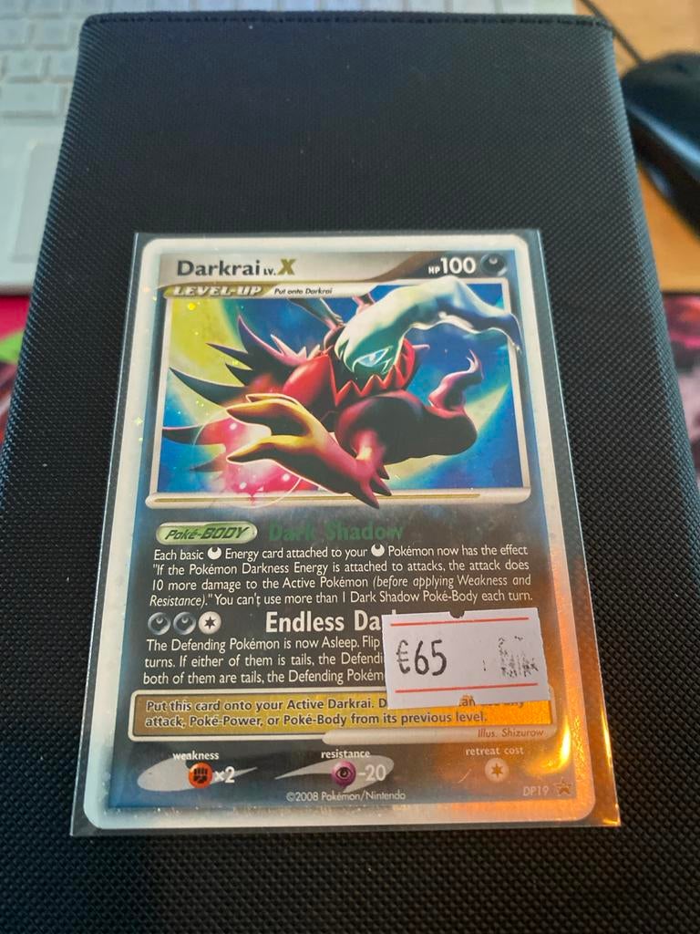 Darkrai LV.X Pokémon Kaart - DP19 Promo, Ophalen of Verzenden, Zo goed als nieuw, Losse kaart, Foil