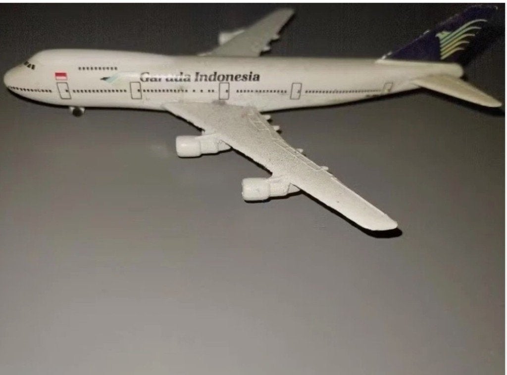 Garuda Indonesia Boeing 747-200 1/600 schaalmodel Schabak, Verzamelen, Ophalen of Verzenden, Gebruikt, Schaalmodel