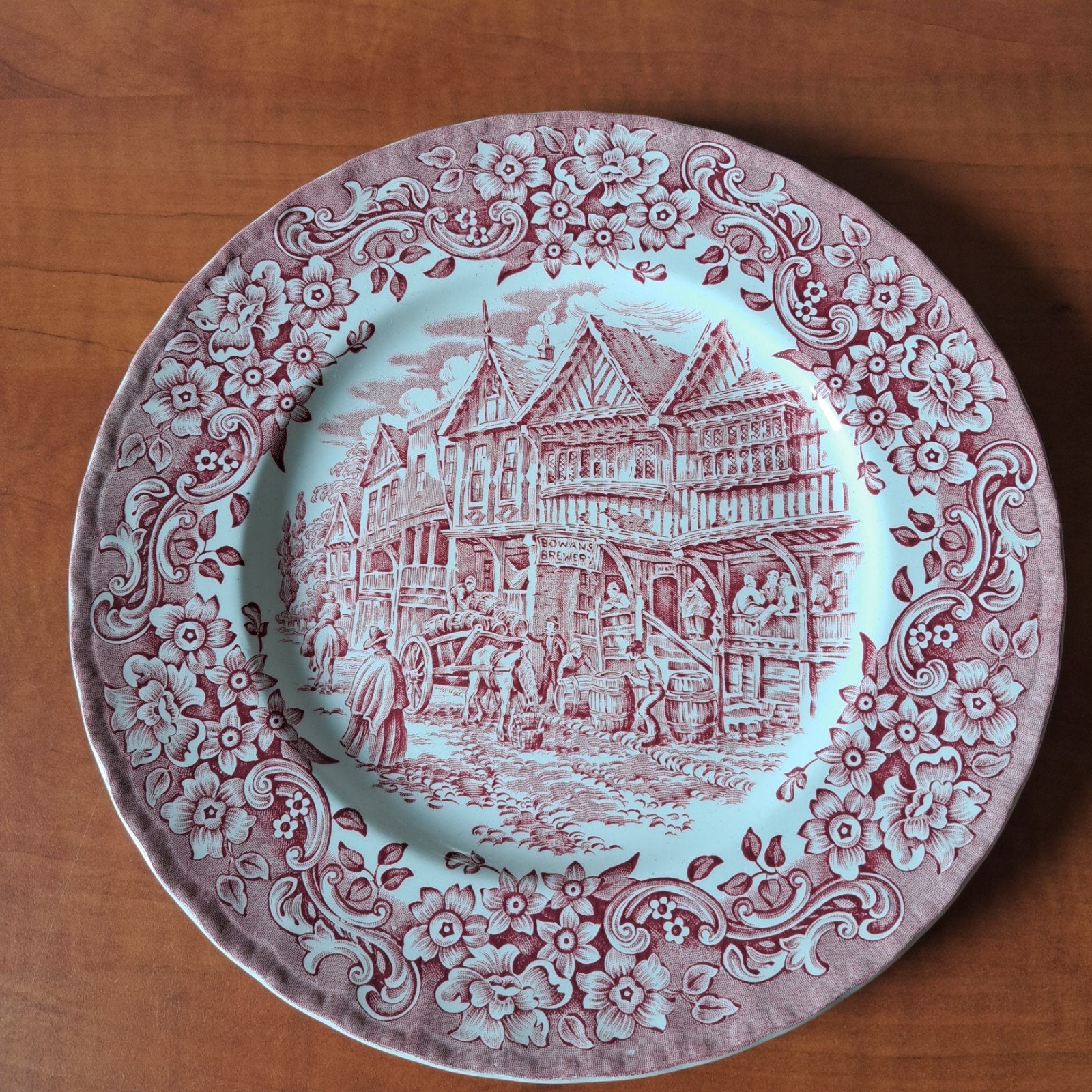 Antiek Royal Tudor Ware 17e Eeuw Engeland decoratief bord, Ophalen