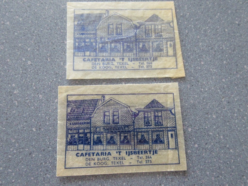 2 x Den Burg / de Koog, cafetaria 't IJsbeertje, Verzenden, Nederland