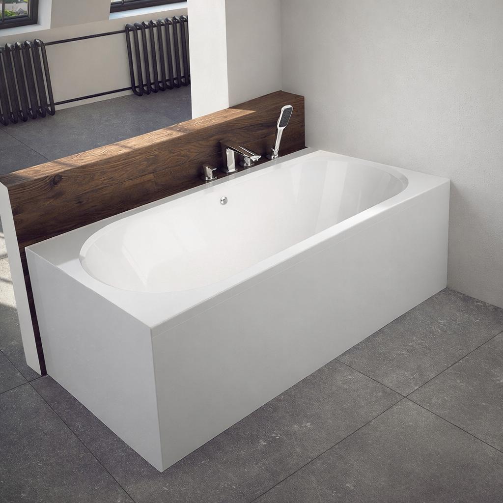 LIGBAD DUOBAD 160x75 cm incl poten, Ophalen, Nieuw, Wit