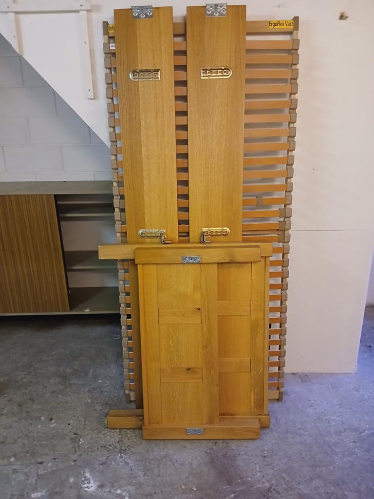 Houten lattenbodem ErgoFlex Vast, Ophalen, Gebruikt, 90 cm, Eenpersoons