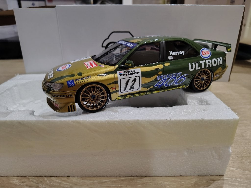 1/18 Peugeot 406 btcc, Ophalen of Verzenden, Zo goed als nieuw, Auto, OttOMobile