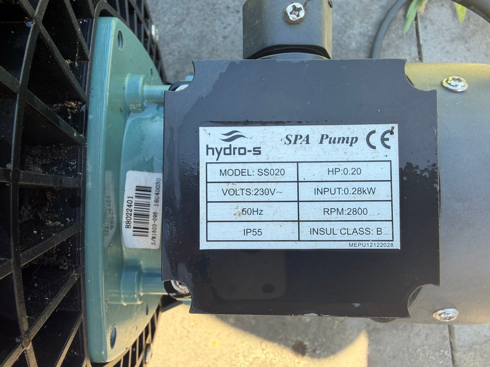Zwembad Spa pomp Hydro S SS020, Ophalen of Verzenden, Zo goed als nieuw