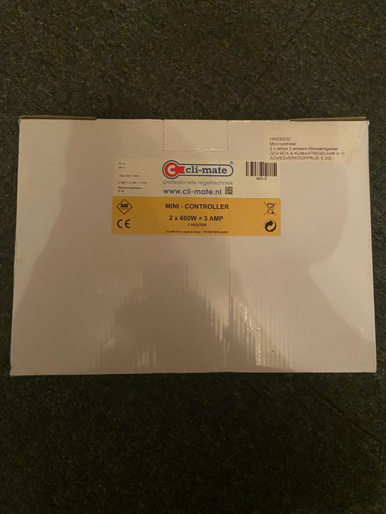 Nieuwe Cli-mate Mini-controller 2x600w fancontroller climate, Ophalen of Verzenden, Nieuw