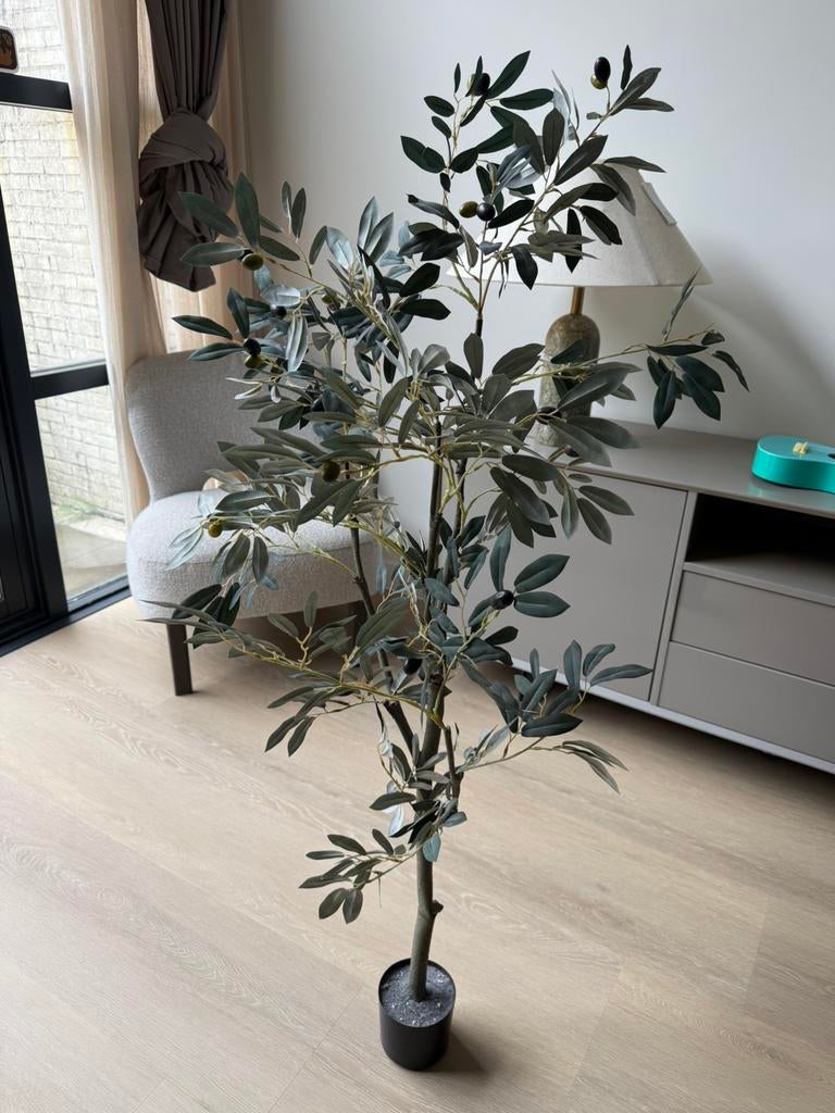 Kunst olijfboom circa 150cm, Ophalen, Zo goed als nieuw