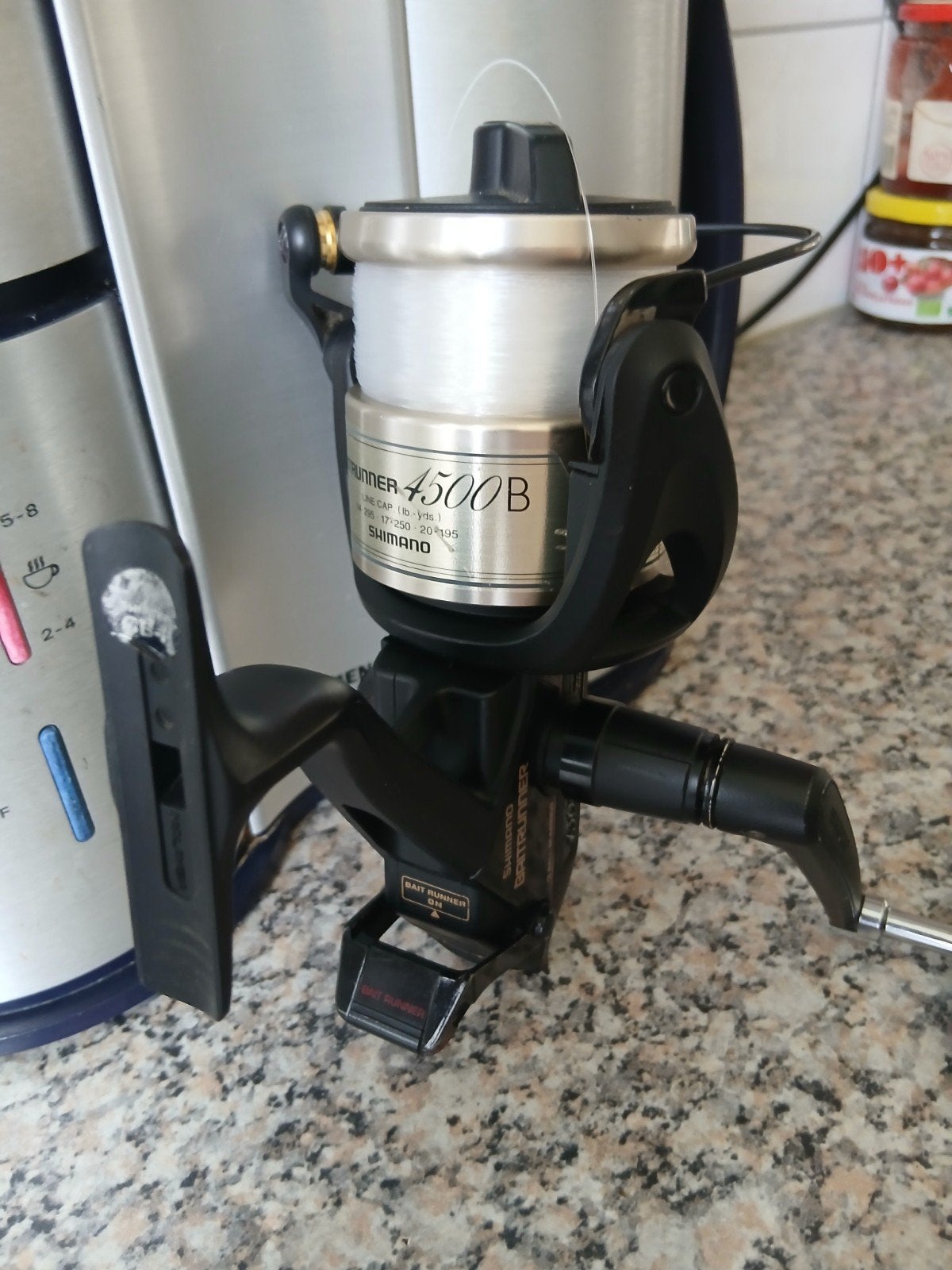 Aangeboden 1SHIMANO 4500B, Watersport en Boten, Ophalen of Verzenden, Zo goed als nieuw, Molen