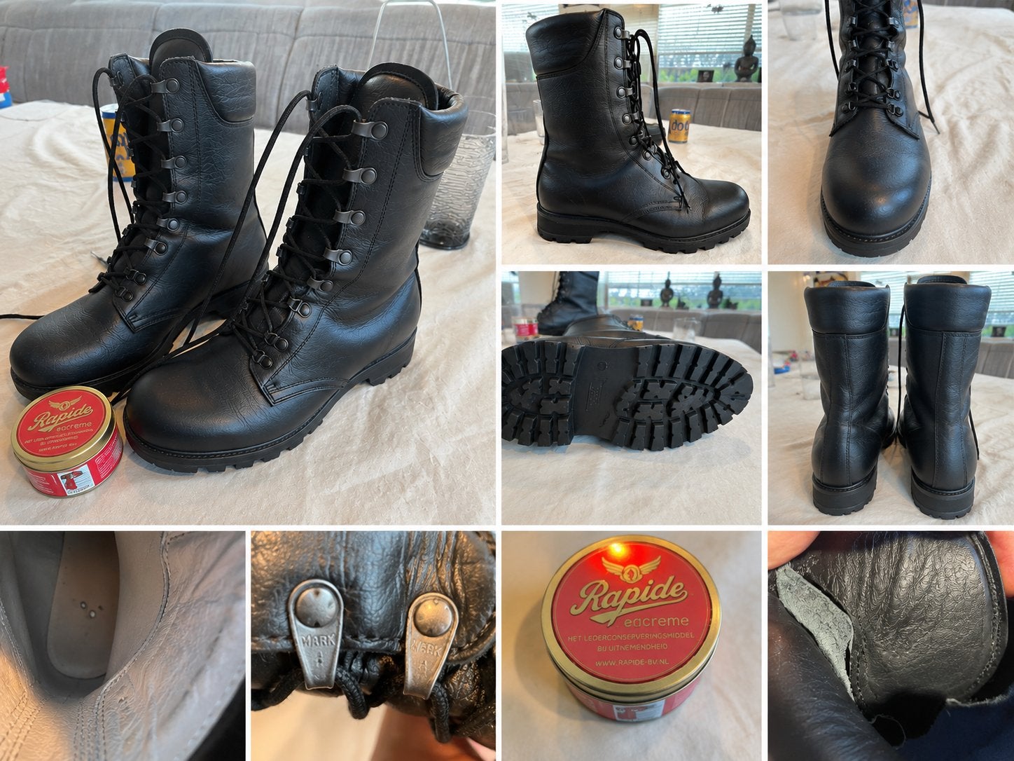 Bata M90/M400 legerkisten 275-M maat 43/43,5 – ZGAN, Zwart, Boots, Ophalen of Verzenden, Zo goed als nieuw