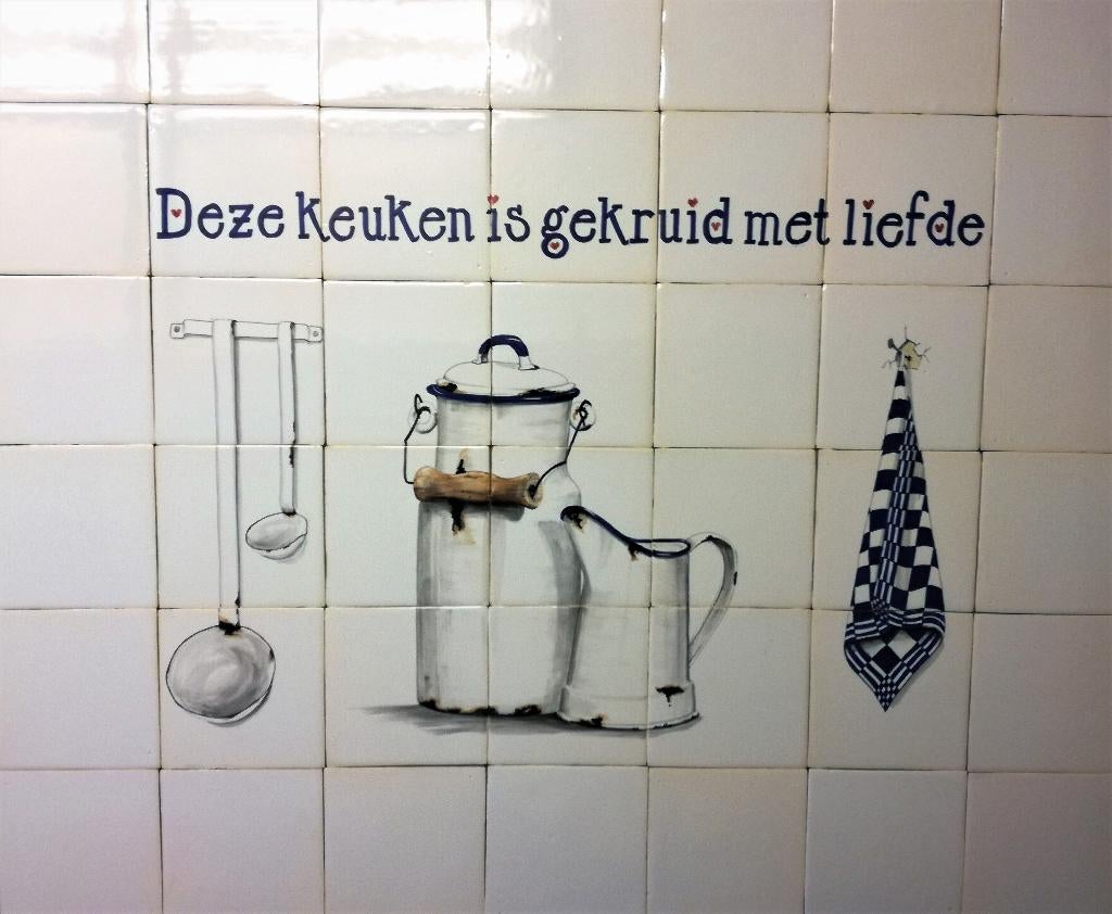 Friese witjes, ambachtelijk gemaakt, emaille, blauw, nieuw, Overige materialen, Verzenden, Wandtegels, Nieuw