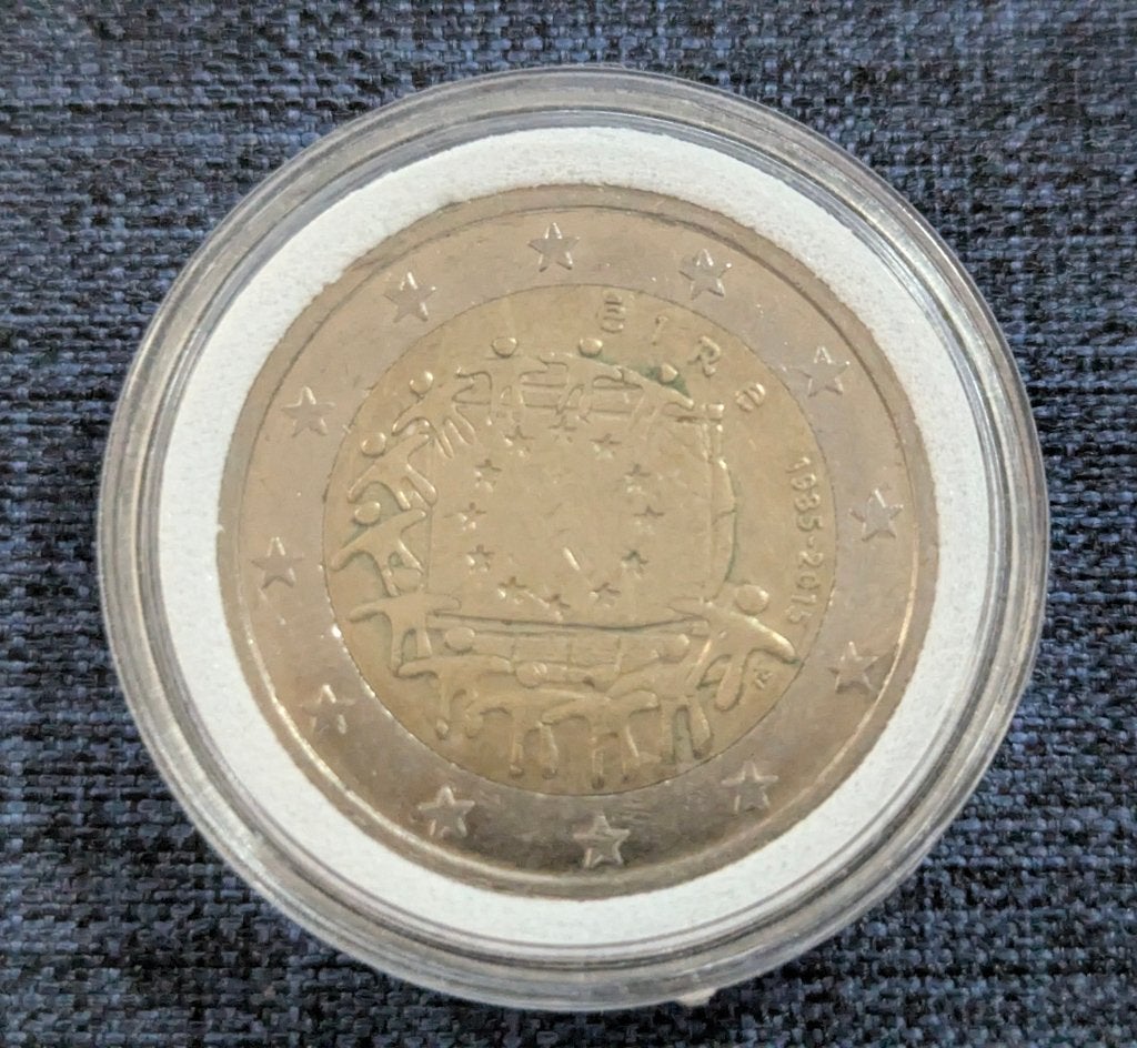 2 Euro Irlande 2015 30 ans du drapeau européen, Postzegels en Munten, Munten | Europa | Euromunten, Verzenden, Ierland, 2 euro