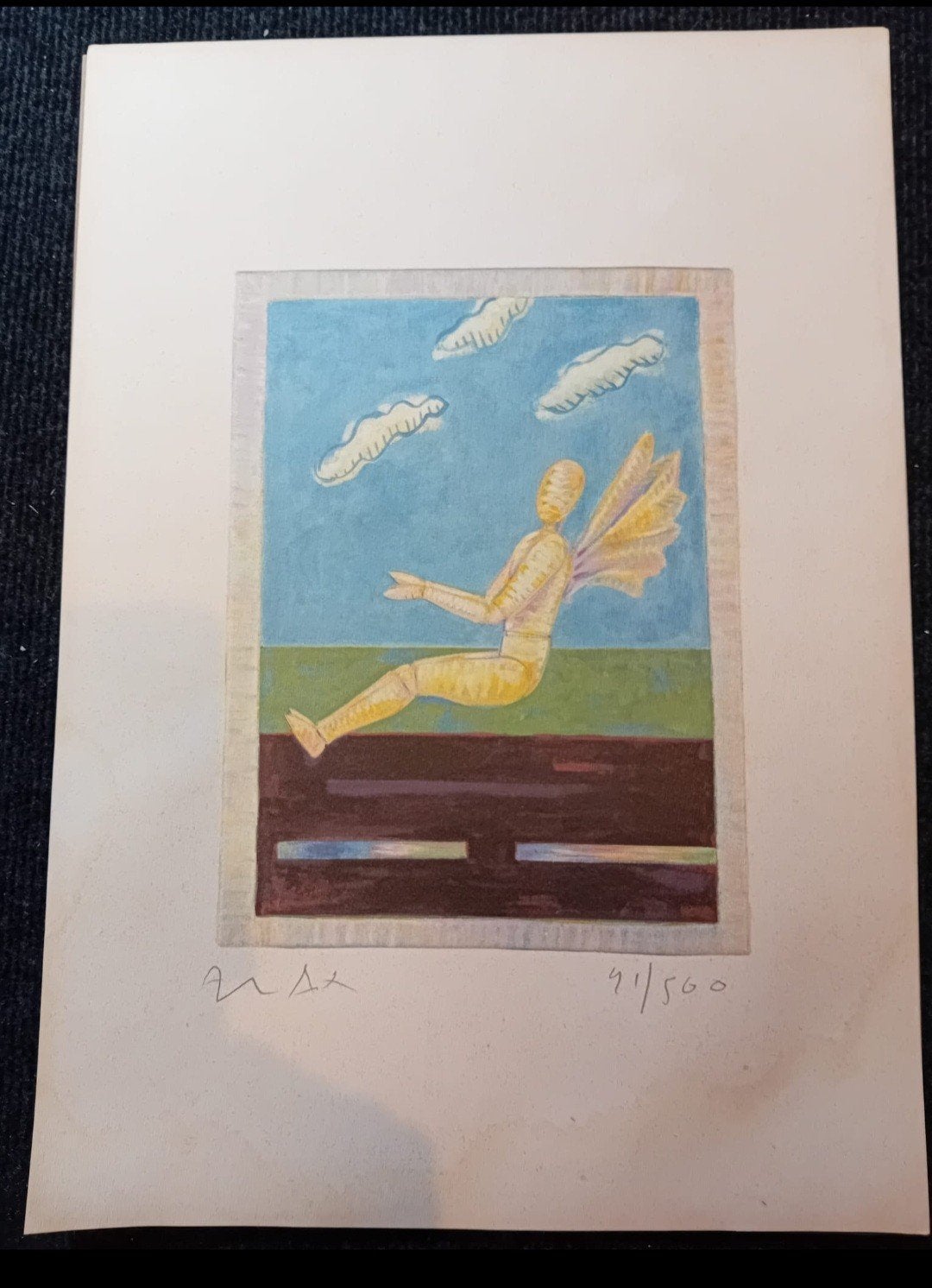 Kleurenlitho van Horst Antes, Antiek en Kunst, Kunst | Litho's en Zeefdrukken, Ophalen of Verzenden