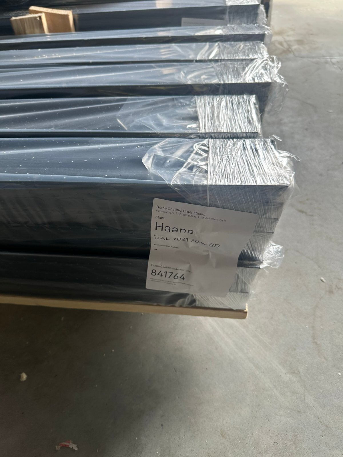 Koopje daktrim 60/64mm ral kleuren 9005 7016 7021 €7,50 pm1, Ophalen of Verzenden, Nieuw, Aluminium