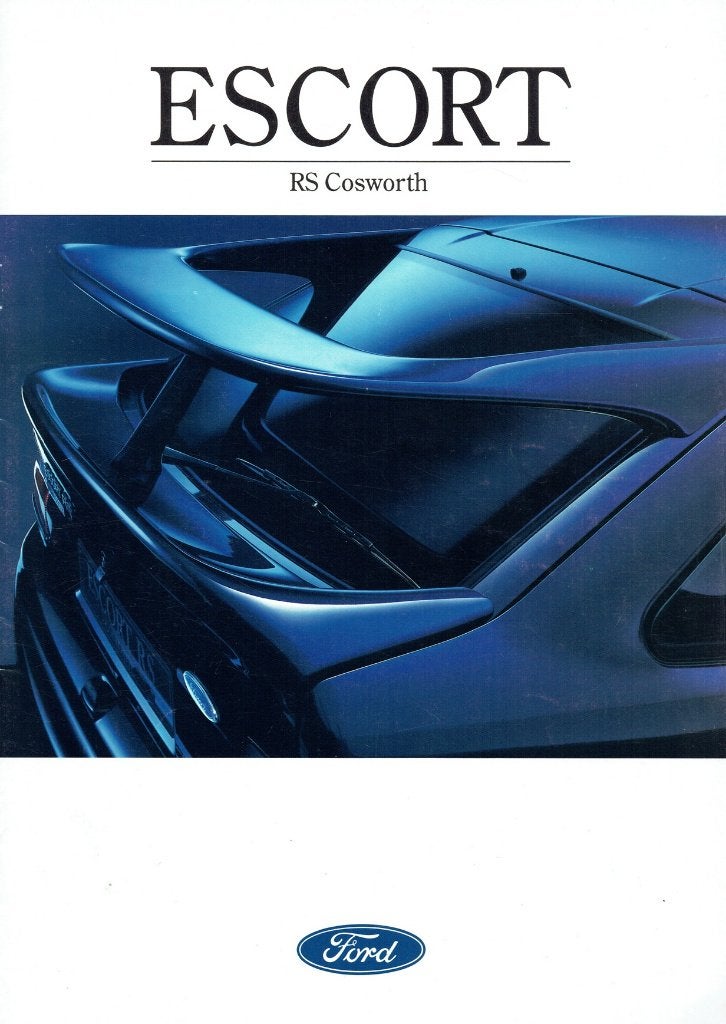 Folder Ford Escort RS Cosworth (1992), Verzenden, Gelezen, Ford