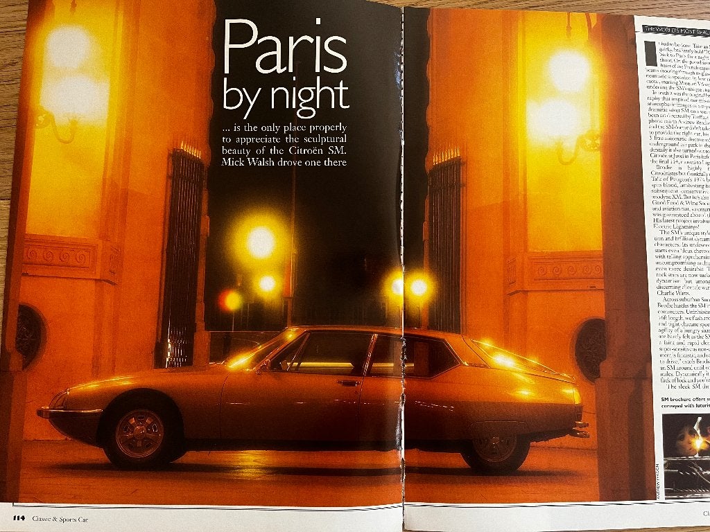 Citroen SM originele roadtest, Ophalen of Verzenden, Gelezen, Citroën