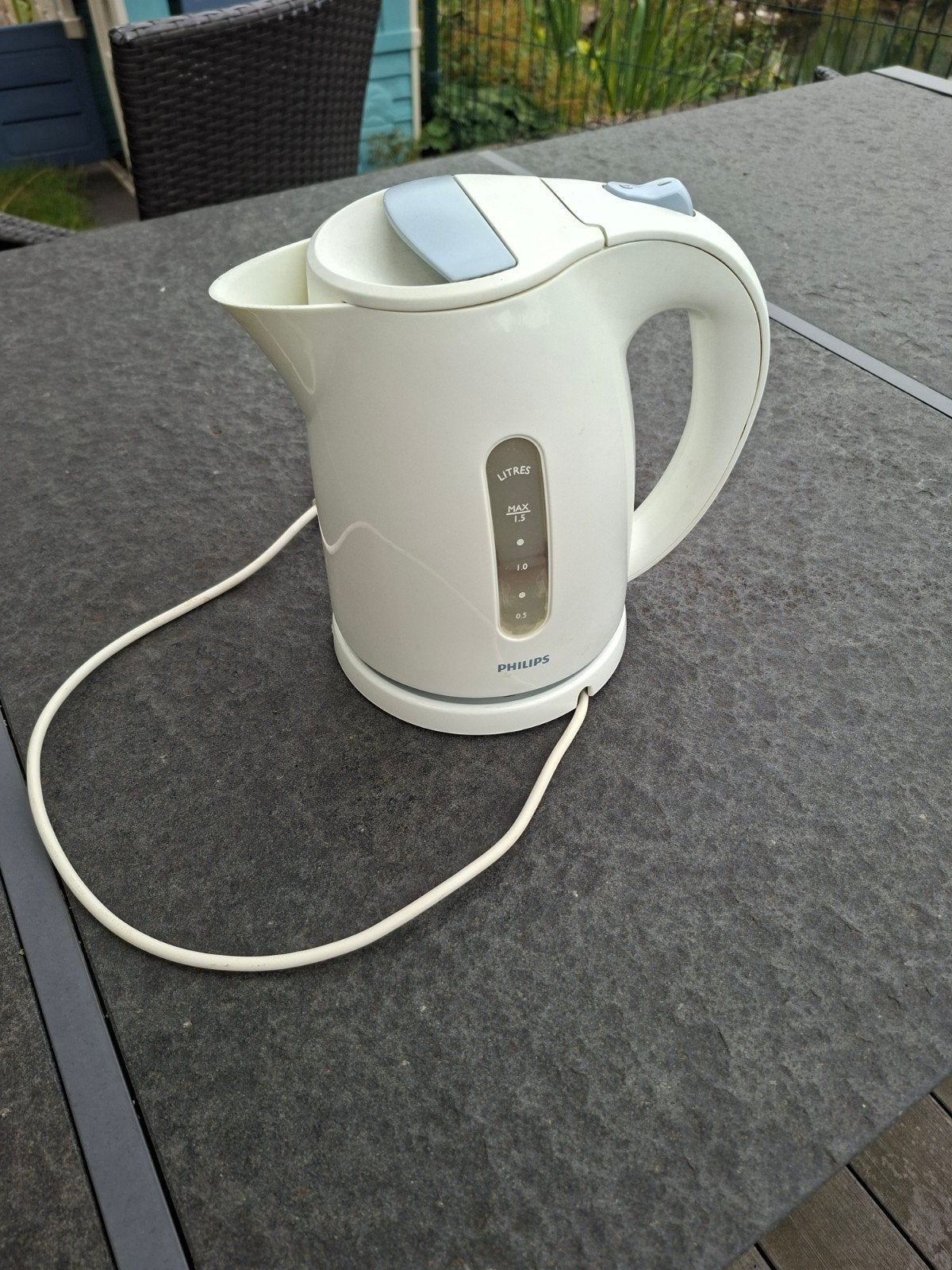 Philips waterkoker - 1.5 liter - Wit, 1 tot 2 liter, Ophalen, Gebruikt