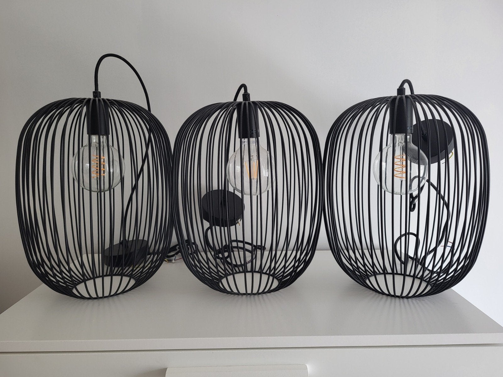 Hanglamp Nikki Gamma - Zwart draadframe, Huis en Inrichting, Lampen | Overige, Ophalen of Verzenden, Zo goed als nieuw