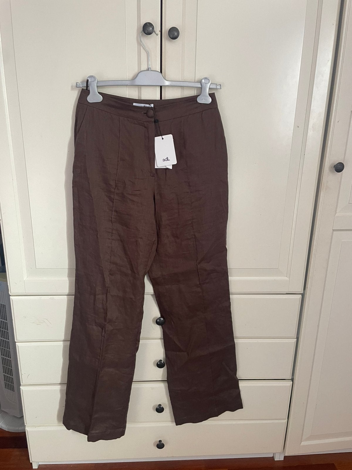 adL linnen broek 40, Kleding | Dames, Maat 38/40 (M), Bruin, Verzenden, Nieuw