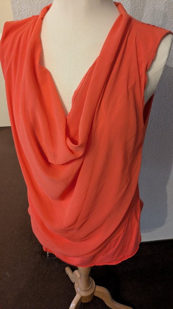 Knaloranje top - Classic - XL, Kleding | Dames, Maat 46/48 (XL) of groter, Oranje, Zo goed als nieuw, Zonder mouw
