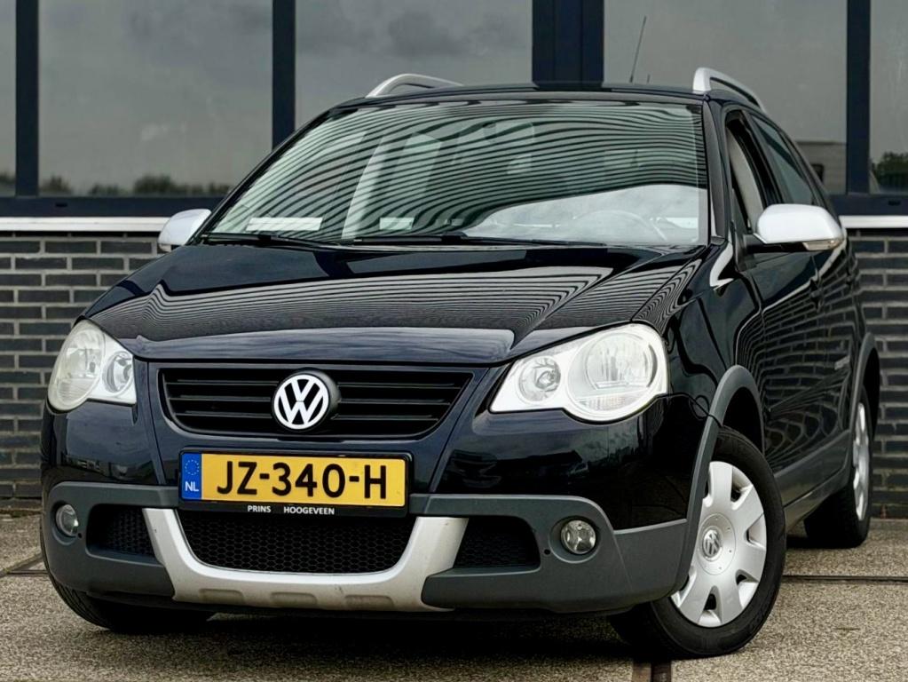 Volkswagen Polo 1.4-16V Cross (bj 2007), Auto's, Volkswagen, Voorwielaandrijving, Zwart, Bedrijf, Handgeschakeld