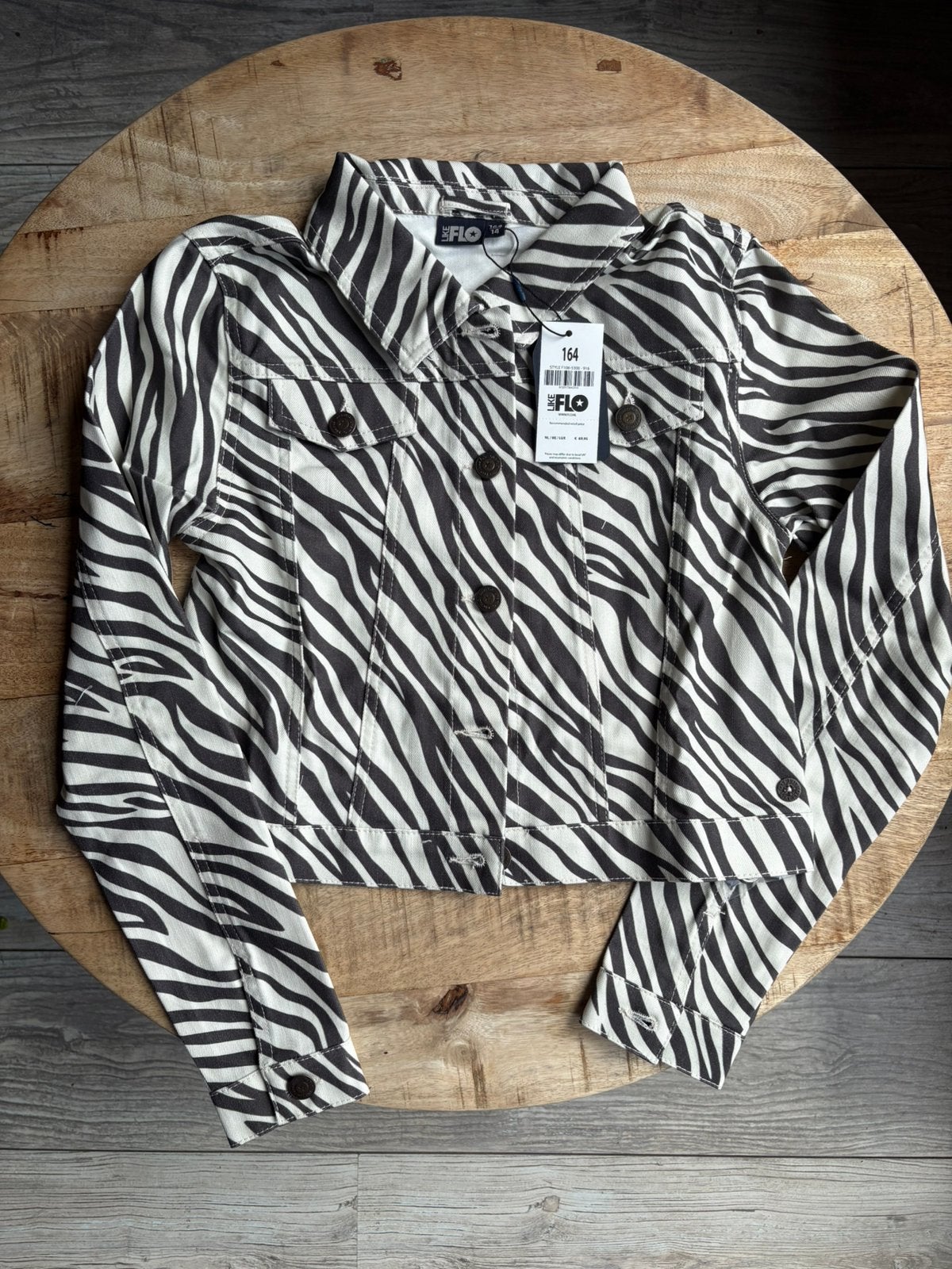 jas met dierenprint, Ophalen of Verzenden, Nieuw, Meisje, Jas