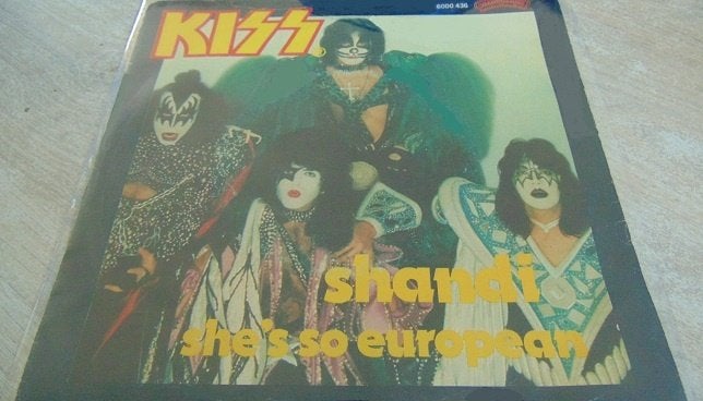 Partijtje Kiss Vinylsingles, Cd's en Dvd's, Vinyl | Rock, Hard Rock, 7 inch, Ophalen of Verzenden, Fotohoes