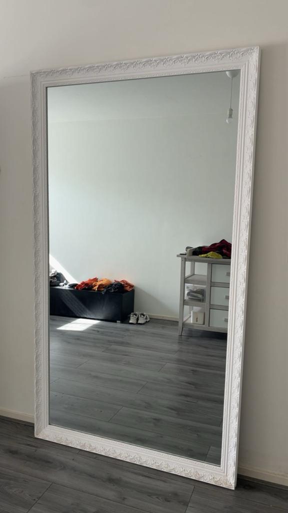 Spiegel maison du monde was €500, Ophalen of Verzenden, Zo goed als nieuw, Rechthoekig, 200 cm of meer