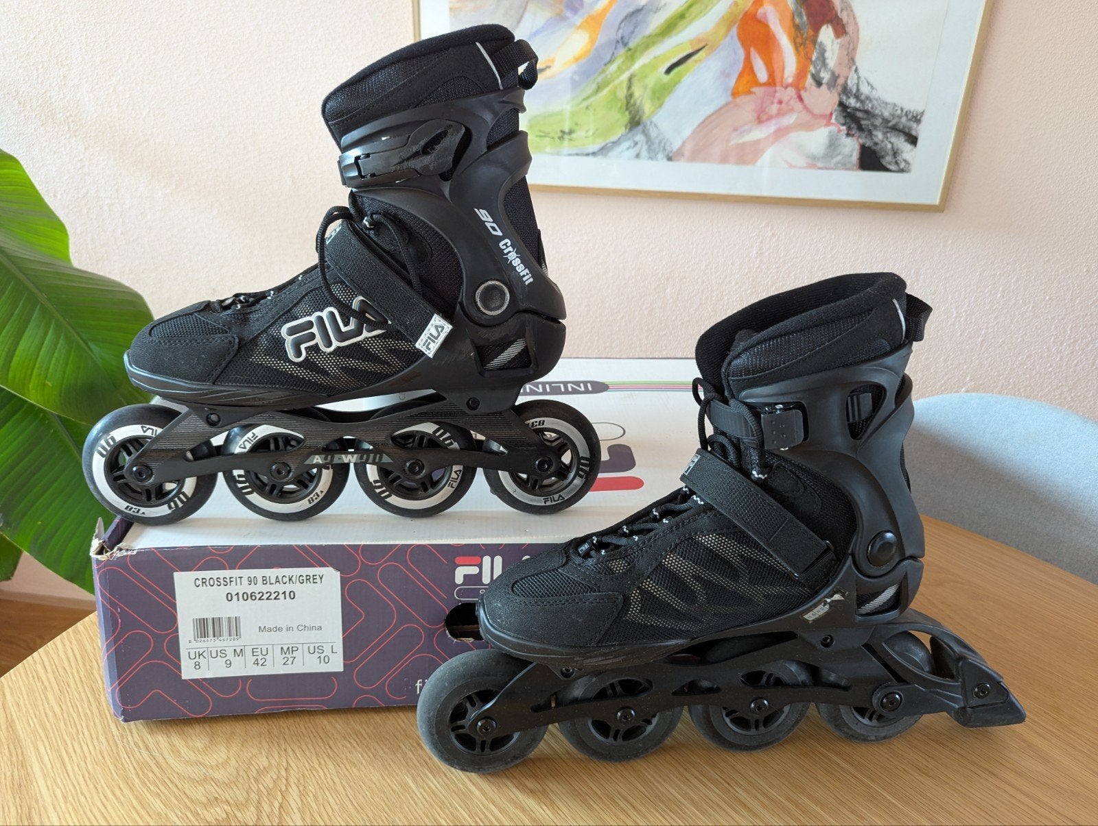 Fila 90 skates ABEC 9 - Maat 42 + TSG bescherming, Sport en Fitness, Overige merken, Dames, Ophalen of Verzenden, Zo goed als nieuw