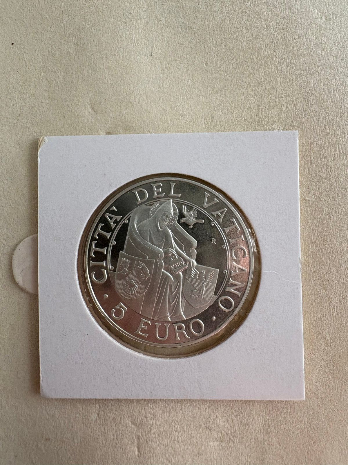 Vaticaanstad 5 Euro munt Benedictus XVI P.M. Anno MMVI, Vaticaanstad, Zilver, Ophalen of Verzenden, 5 euro