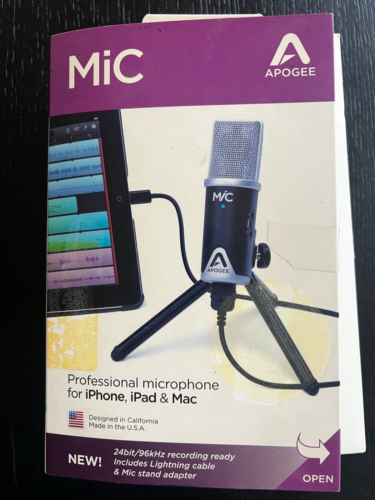 Apogee MiC professionele microfoon voor iPhone, iPad & Mac, Ophalen of Verzenden, Zo goed als nieuw, Studiomicrofoon