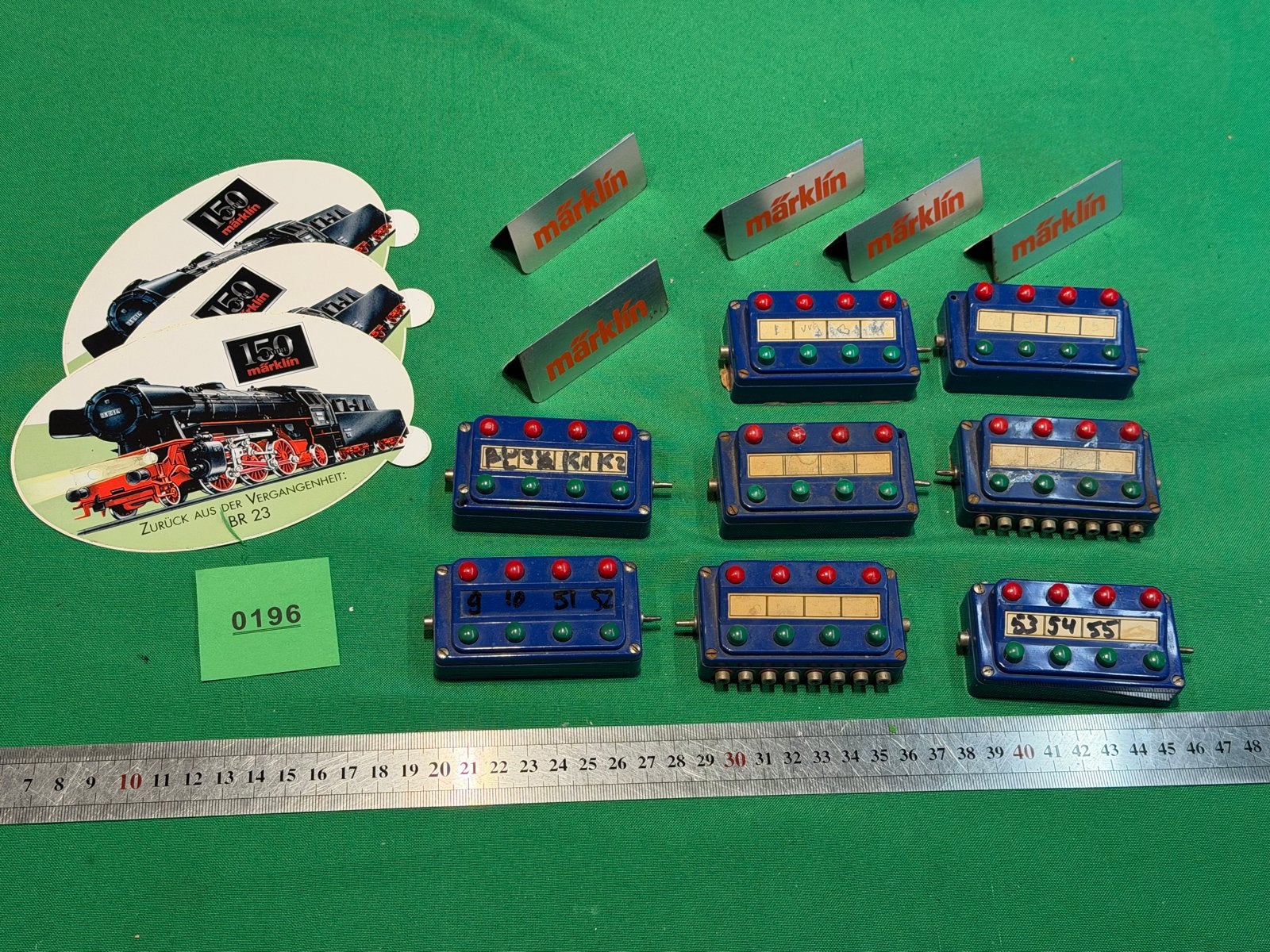 196- Märklin 7072 Schakelkastjes knutsel ! + reclame items, Hobby en Vrije tijd, Wisselstroom, Gebruikt, Overige typen, Ophalen of Verzenden