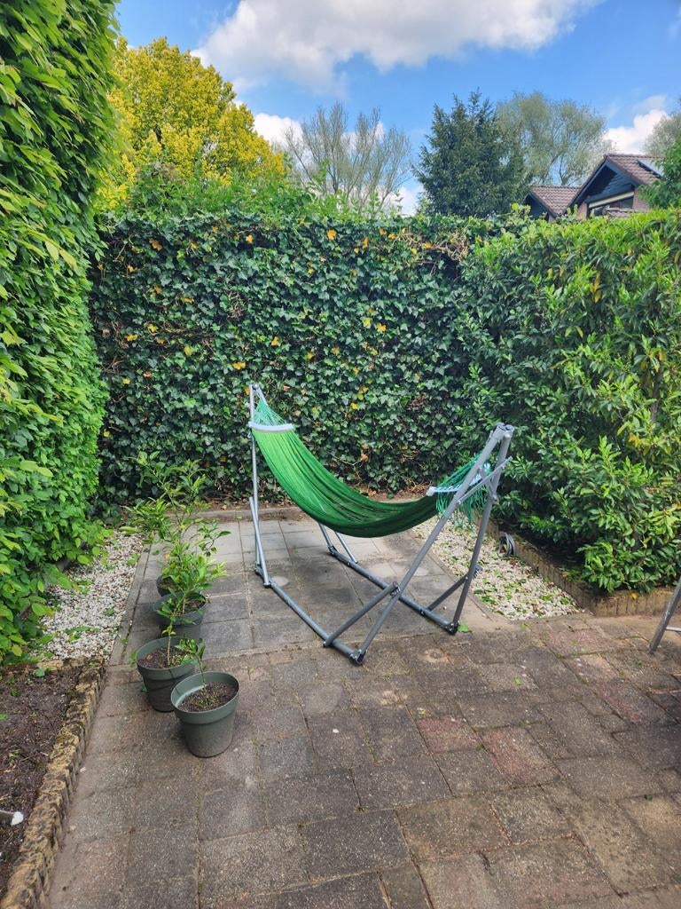Hangmat met standaard in draagtas, Tuin en Terras, Ophalen of Verzenden, Met standaard