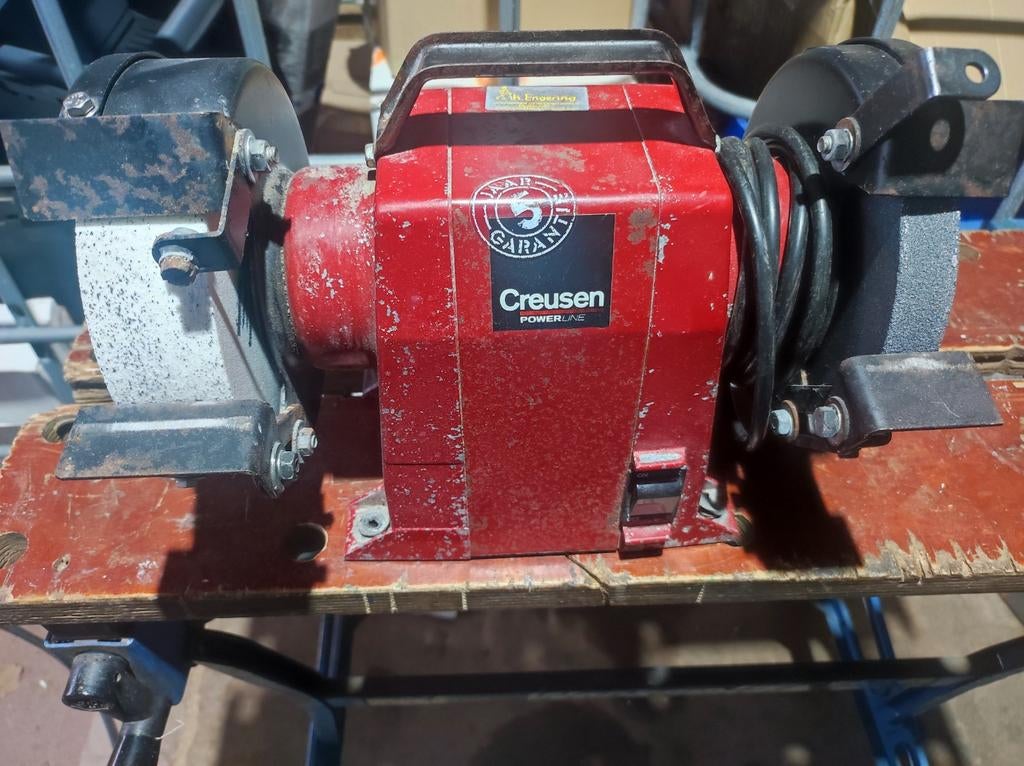 Creusen Werkbankslijpmachine - Robuust en Betrouwbaar, Doe-het-zelf en Verbouw, Gereedschap | Slijpmachines, Ophalen of Verzenden