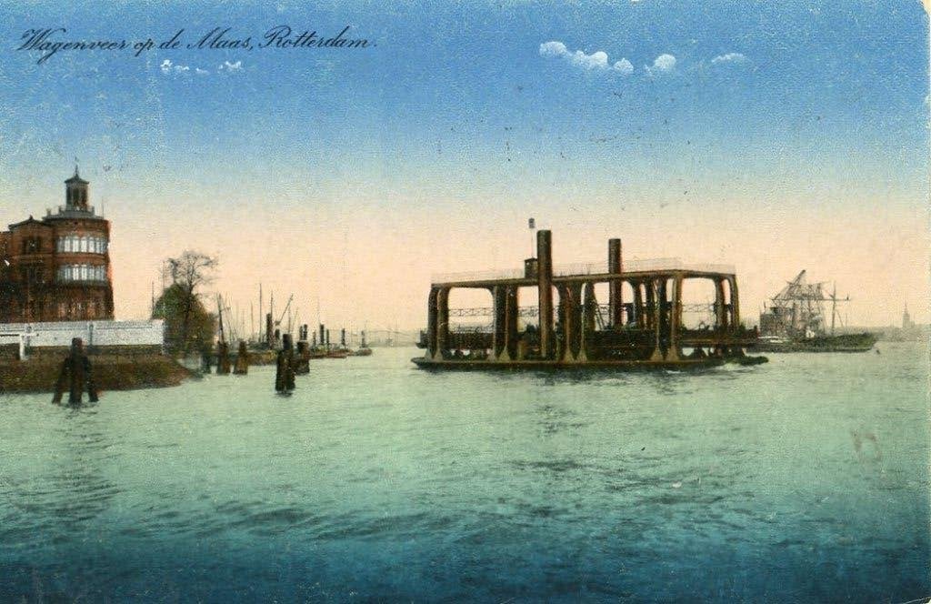 Rotterdam Ansichtkaart met postzegel gelopen, Verzenden, Zuid-Holland
