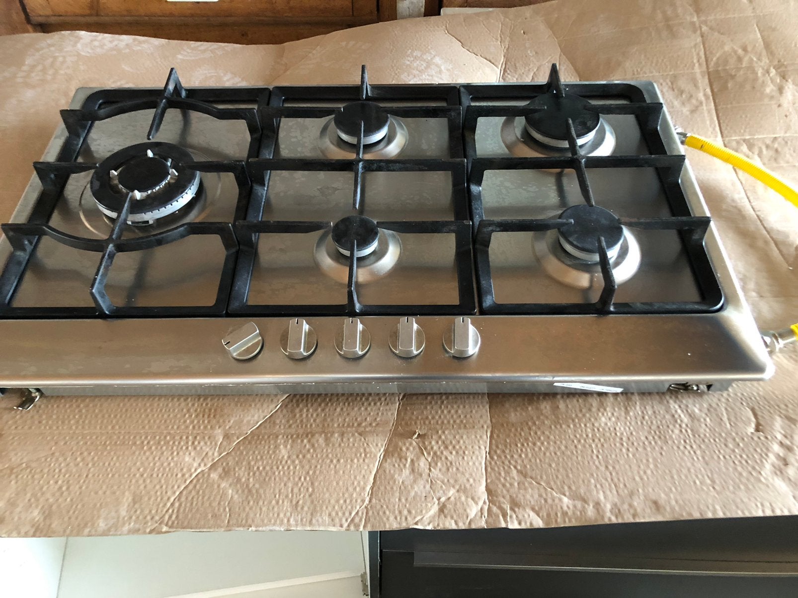 Inbouw gaskookplaat, Zo goed als nieuw, Inbouw, Gas, 4 kookzones