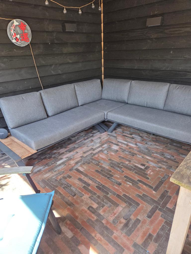 Te koop loungeset, Ophalen of Verzenden, Zo goed als nieuw, Kunststof