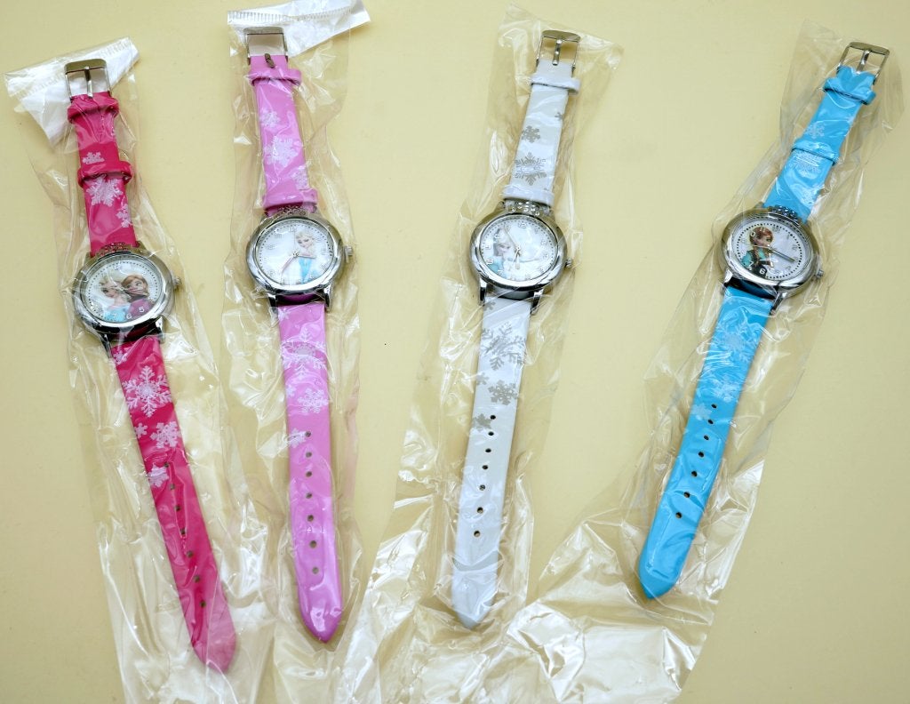 Disney Frozen Kinderhorloge (Elsa & Anna) – Analoog, Jongen of Meisje, Nieuw, Ophalen of Verzenden, Roze