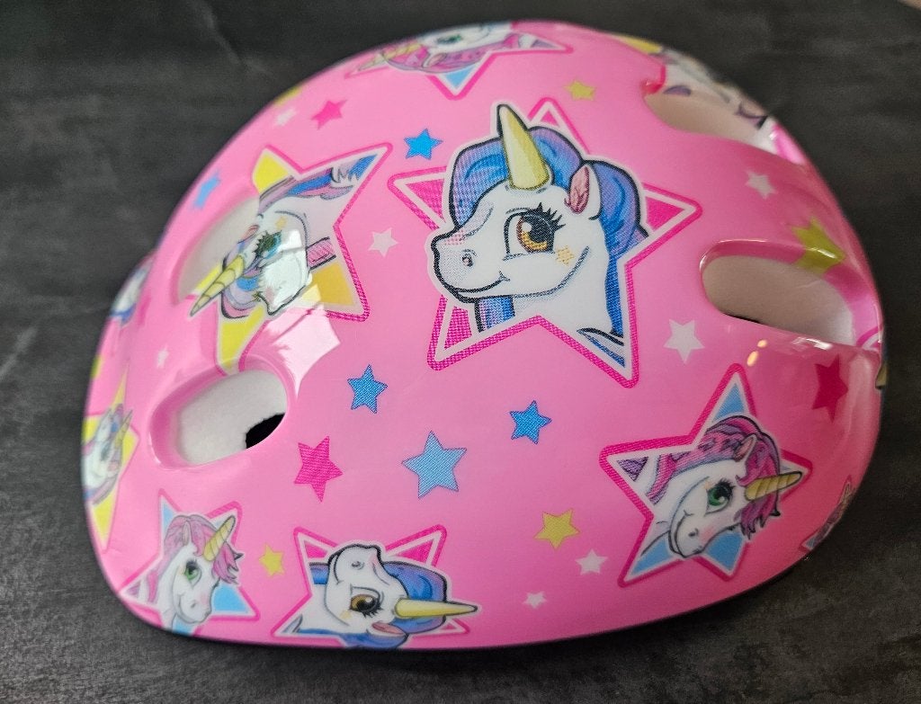 KINDERHELM EN  ELLEBOOG- + KNIEBESCHERMING - UNICORN te koop, Ophalen of Verzenden, Verstelbaar, Nieuw, Kinderen
