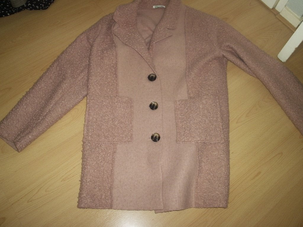 leuke herfst jas maaat L, Ophalen of Verzenden, Zo goed als nieuw, Maat 42/44 (L), Roze