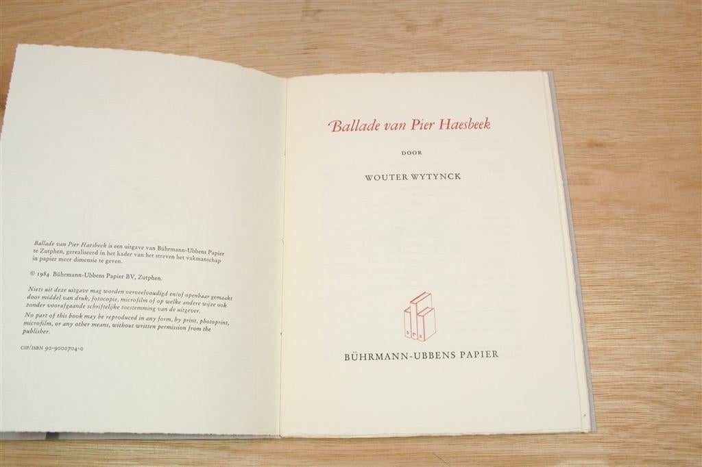 Ballade van Pier Haesbeek — Gedichtenbundel Wouter Wytynck, Ophalen of Verzenden, Gelezen