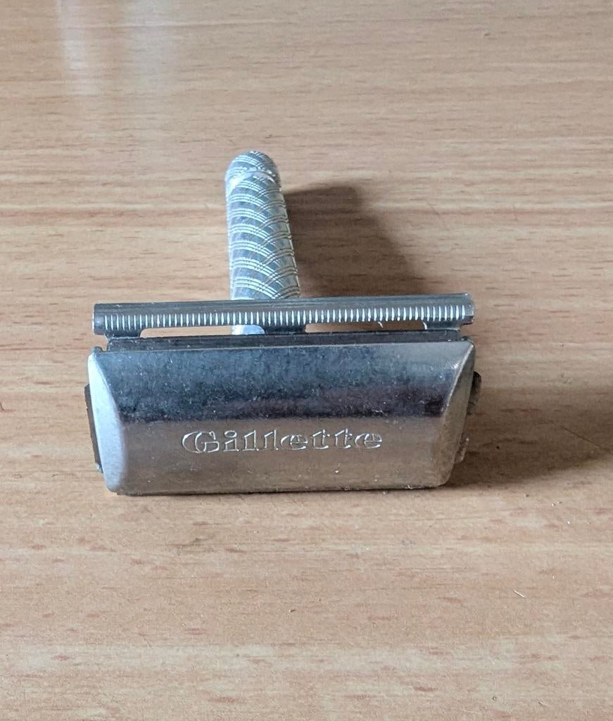 Vintage Gillette scheermes - Klassiek veiligheidsscheermes, Ophalen of Verzenden